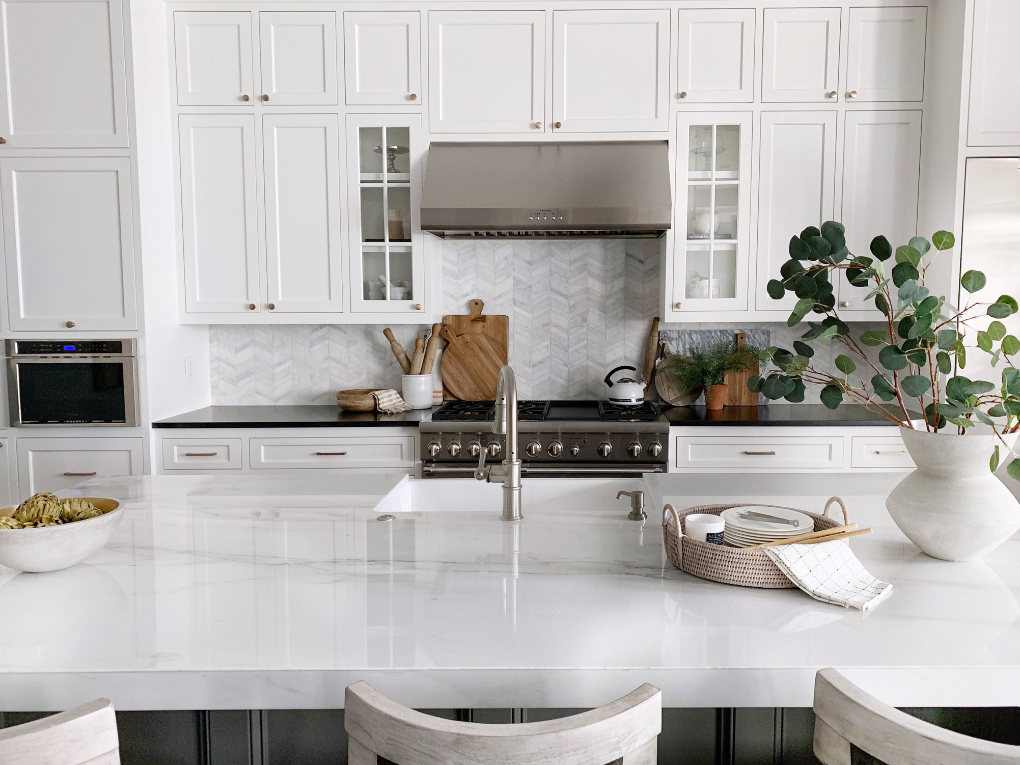 Modern transitional White kitchen