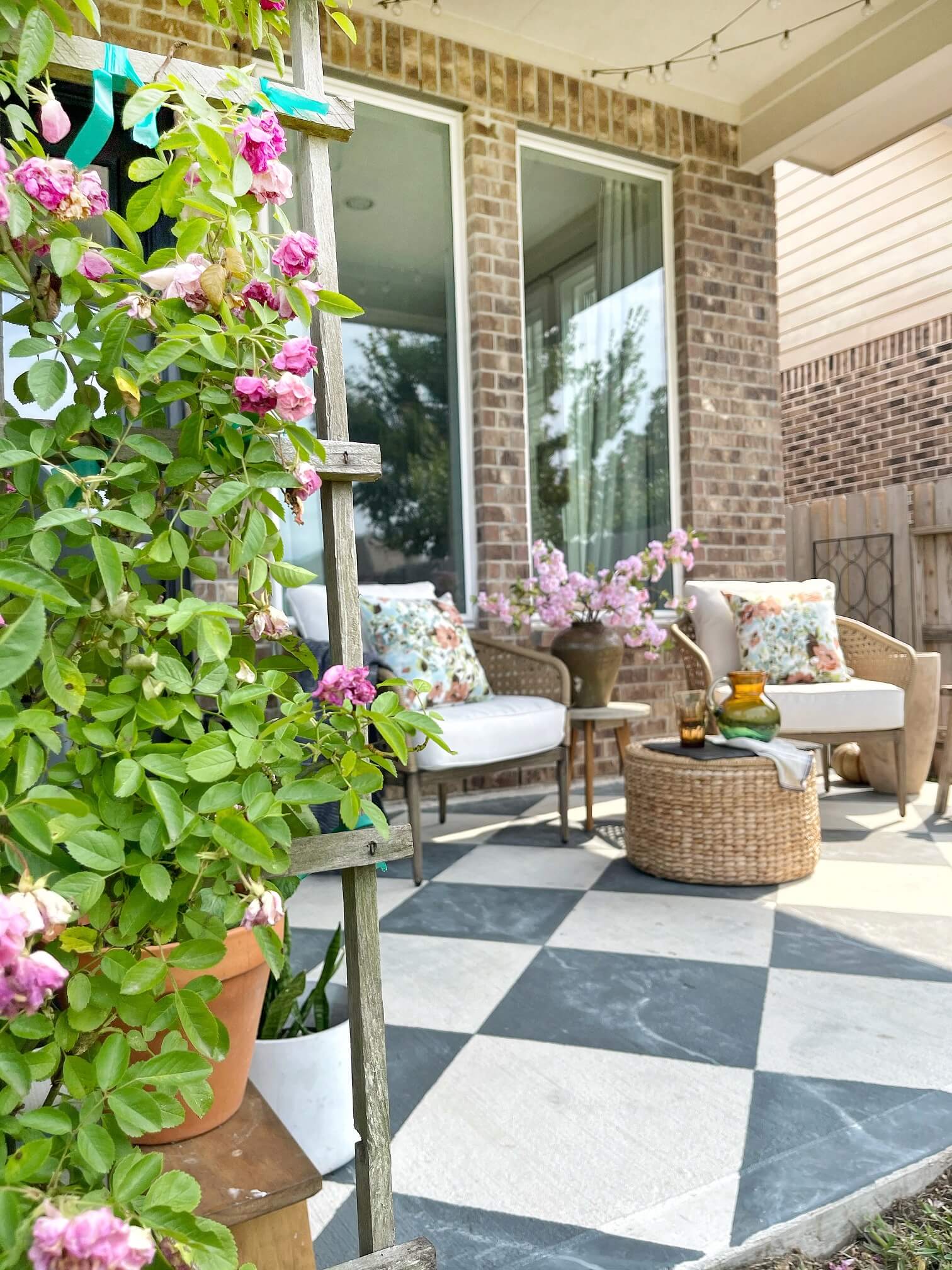 Faux Marble Patio Floor